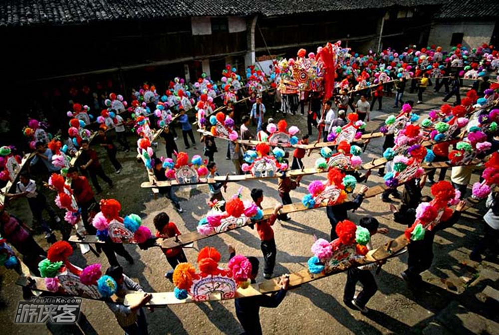 【春节民俗摄影】2.9-10正月十三十四，龙腾灯舞闹元宵，摄浦江板凳龙年俗、潘周家村晒面，两日人文摄影创作团