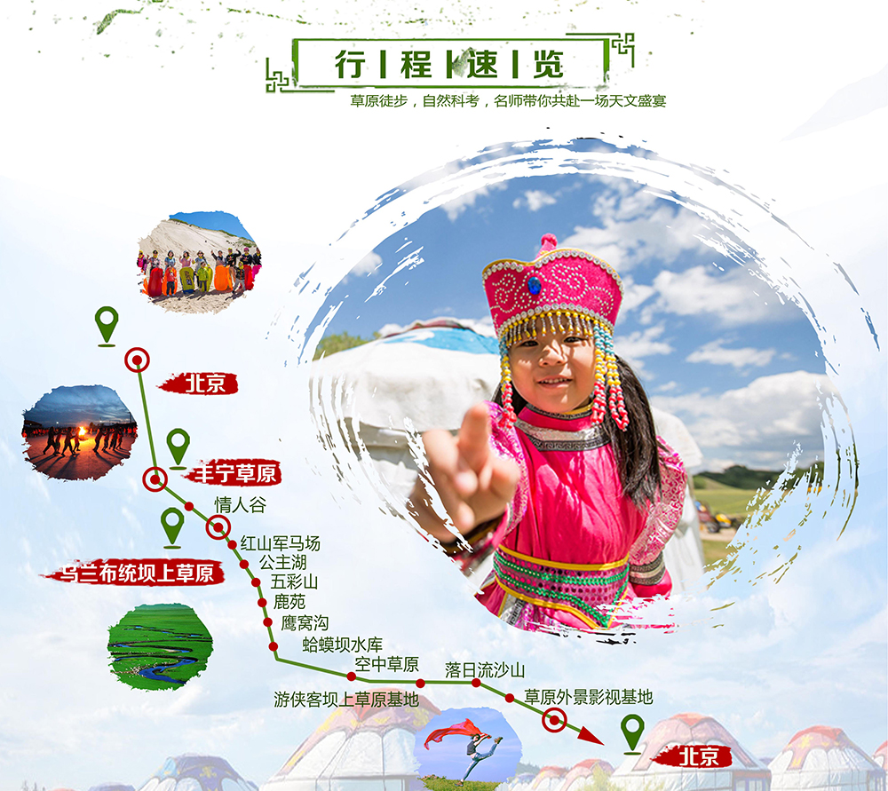 【游侠宝贝之草原研学营】2018升级出发 6-8月 坝上探索：草原徒步-昆虫植物科考 名师带你共赴一场天文盛宴6日蒙古草原游学（去年草原夏令营全新升级版） - <游侠客独家研发-游侠宝贝亲子草原行>牧民家访，草原露营，星空课堂，这才是草原真正该有的样子！