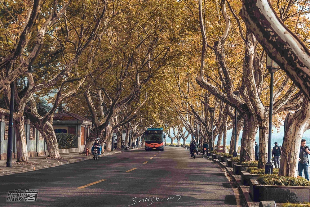 杭州最美北山秋景,一个最美的北山街,已经来临