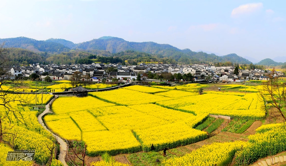 【皖南花事】3.22-24 品宏村世遗文化  行走油菜花海，登道教丹霞齐云山 俯瞰新安花田（九江集合火车团）