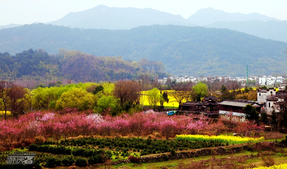 【皖南花事】3.22-24 品宏村世遗文化  行走油菜花海，登道教丹霞齐云山 俯瞰新安花田（九江集合火车团）