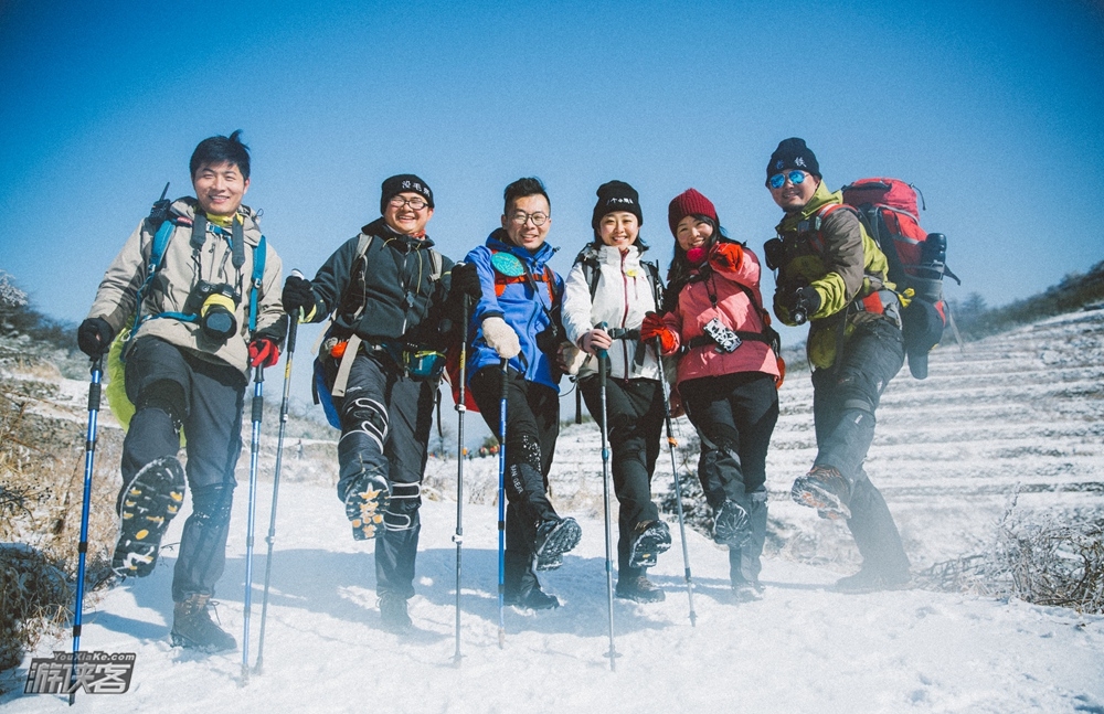 【冰雪千亩田】2月,天目山系精华路段,冬季踏雪行山好去处,千亩田单日冰雪徒步(冰雪七尖系列)