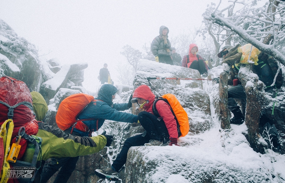 【冰雪千亩田】2月,天目山系精华路段,冬季踏雪行山好去处,千亩田单日冰雪徒步(冰雪七尖系列)