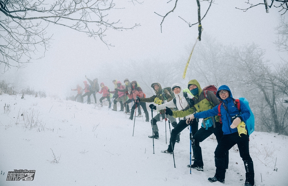 【冰雪千亩田】2月,天目山系精华路段,冬季踏雪行山好去处,千亩田单日冰雪徒步(冰雪七尖系列)