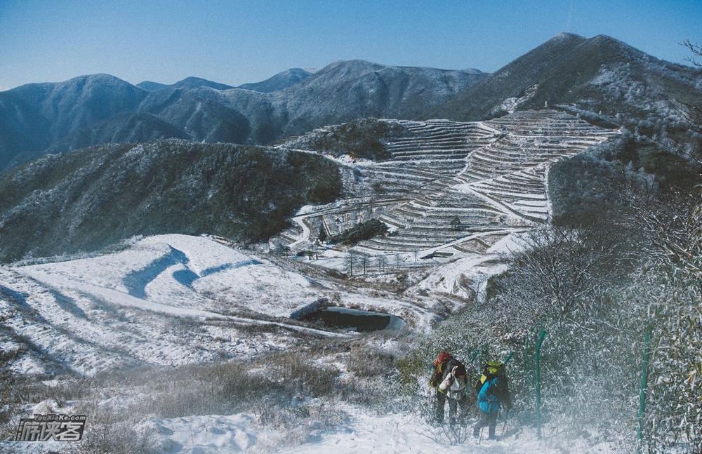 【冰雪千亩田】2月,天目山系精华路段,冬季踏雪行山好去处,千亩田单日冰雪徒步(冰雪七尖系列)