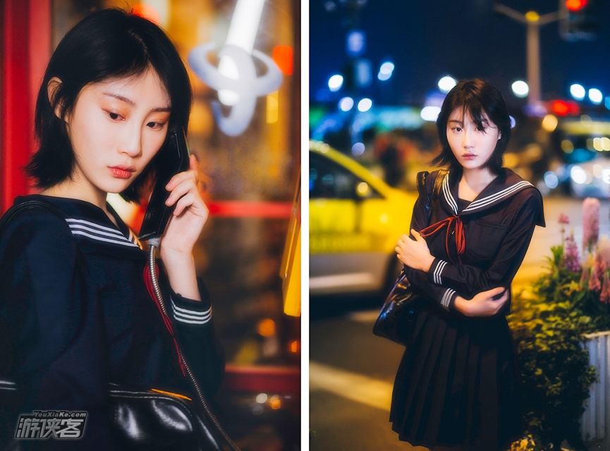 【主题人像—夜景拍摄】8.5晚周日, 华灯初上,外滩迷人夜景,人山人海寻找位置 灵活运用夜晚复杂光线,拍摄出不一样的人像
