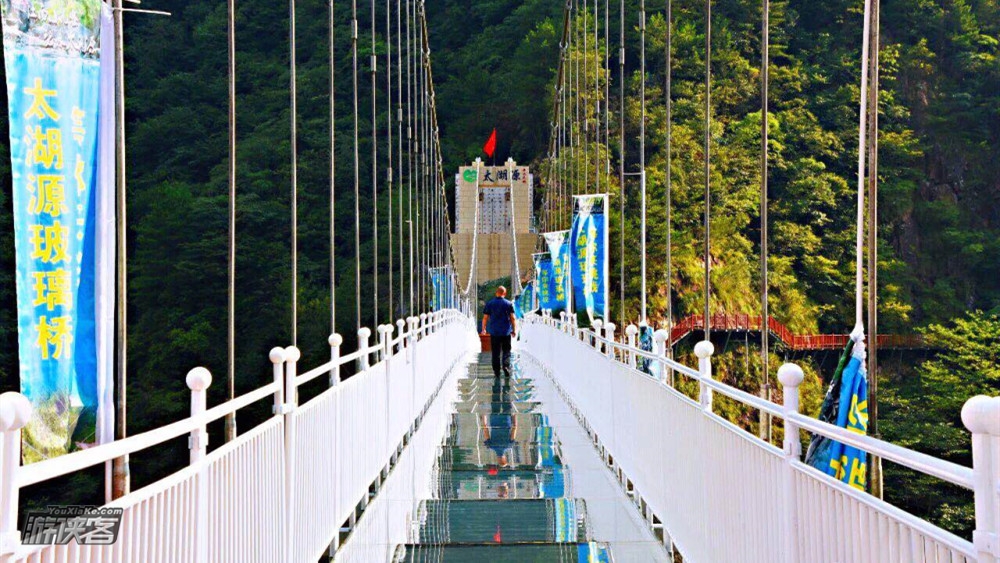 【太湖源·玻璃桥】11月,漫步碧水青山太湖源,挑战华东最大悬空玻璃桥,听觉、视觉、触觉、动感等全方位的体验!