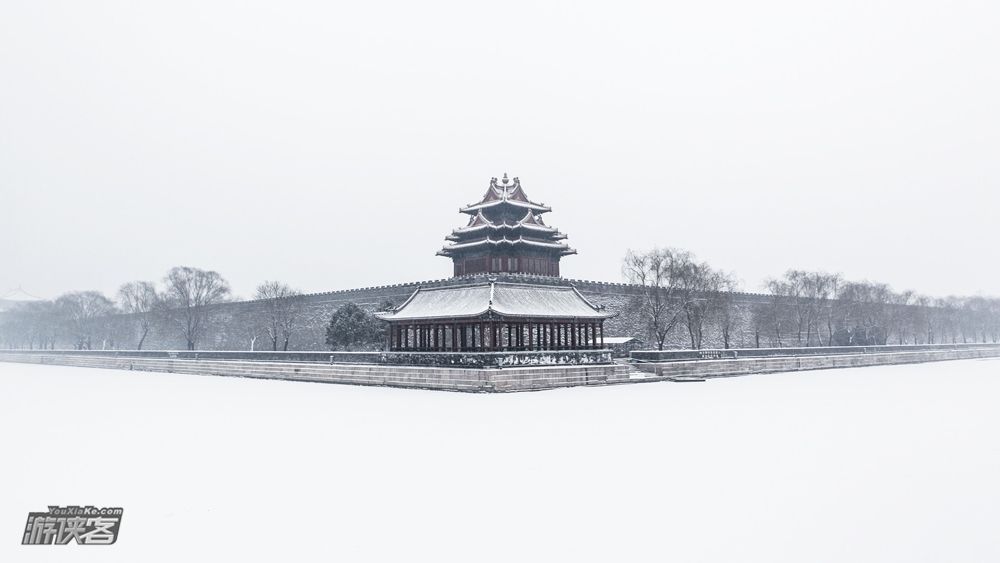 【冬日故宫】12-2月 摄北京中轴线之光影故宫紫禁城-角楼日落(单日)