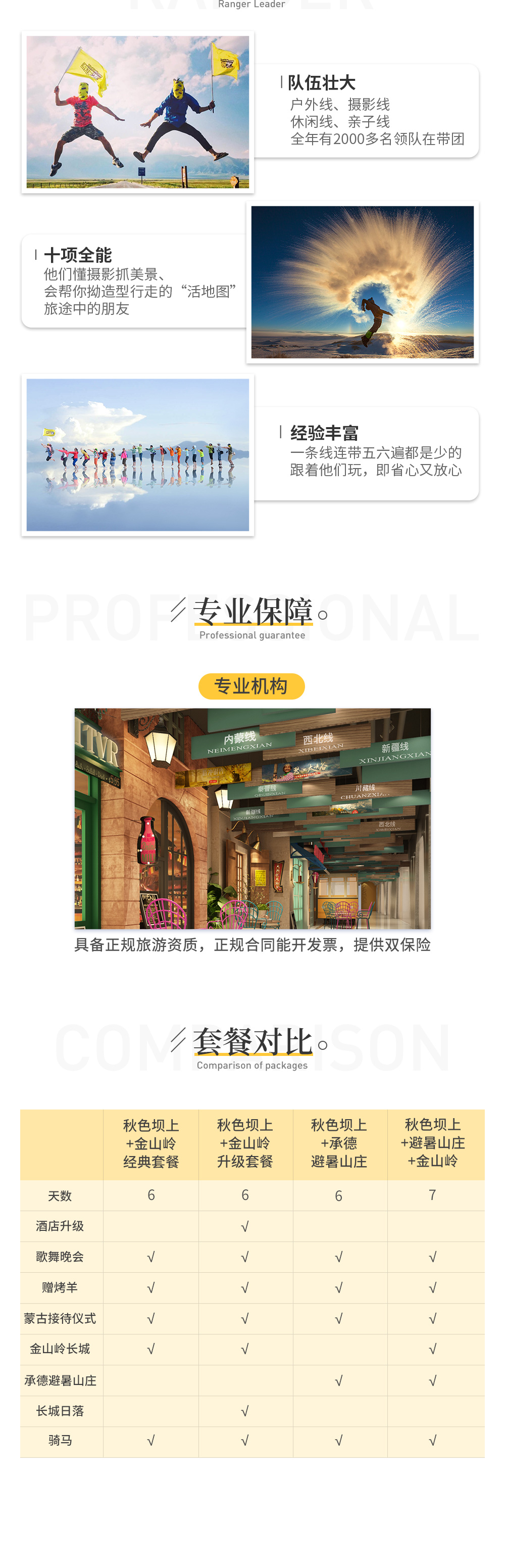 【坝上秋色A】9-10月乌兰布统坝上草原-经典/升级套餐搭配-五彩山斑斓秋色-喂梅花鹿-金秋牧场-游侠客历年内蒙秋色销冠（赠送特色餐+烤羊，9-10月每日发团报名即走） - <游侠客王牌线路>坝上牧歌营地会员私享，金山岭长城/承德避暑山庄任选，纵马驰骋金秋坝上草原