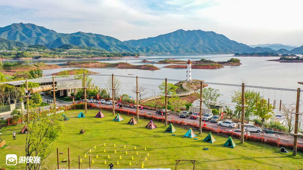 【游侠宝贝·亲子露营节】10.2-3确定成行！露营千岛湖湖畔，吃烧烤。篝火嗨玩夏夜，看星空。解锁皮划艇、骑行、空中探险等新奇运动。观新安江水电站，知水利工程(2日含餐）