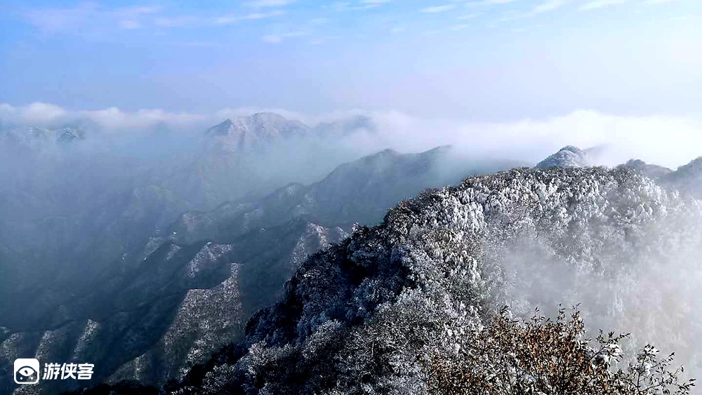 【冰雪大秦岭·子午尖山】子午古道/这个冬天,海东仙脉子午山,子午古道-金仙观-土地梁-尖山,登子午顶峰,一览古道群山!(两星休闲户外!)