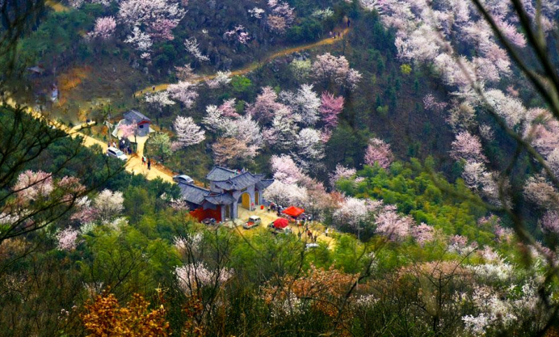 成都彭州葛仙山风景区图片