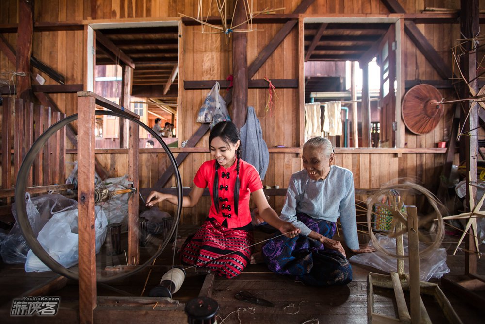           莲藕丝纺织工坊▽图片