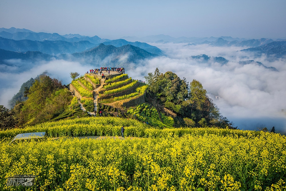 5-6,新安江山水畫廊,石潭春色花海,古村徽韻徒步賞春,山水畫卷移步異