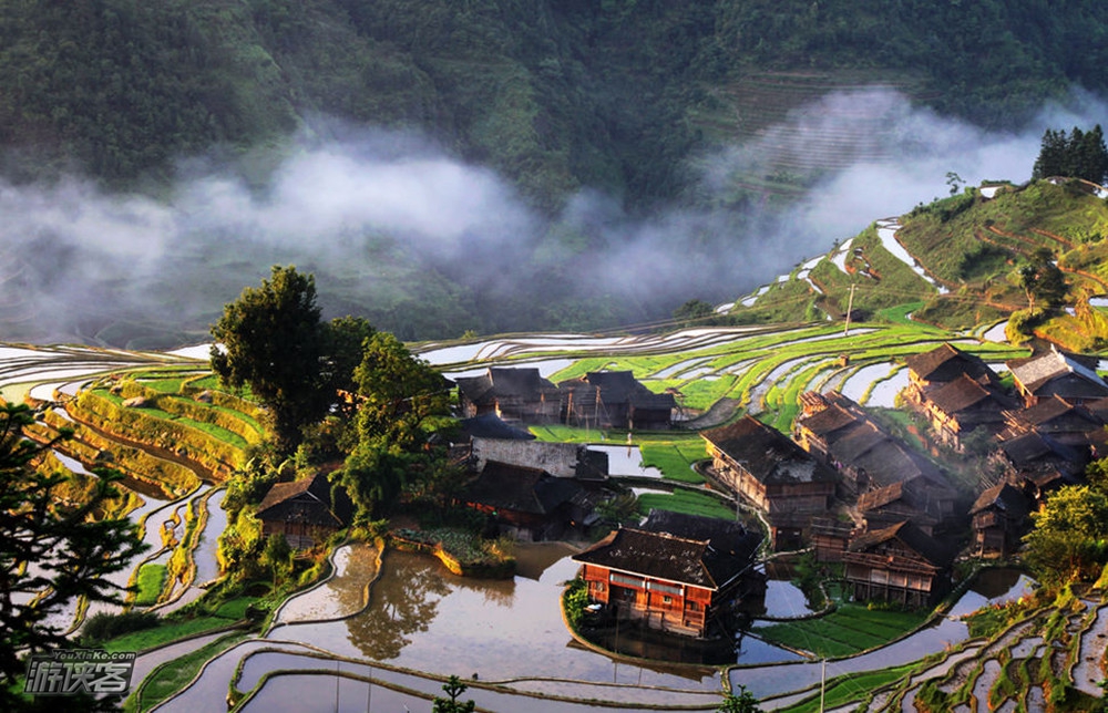 行攝貴州黔東南,岜沙原始部落風情,加榜梯田絕美光影,肇興侗寨百年