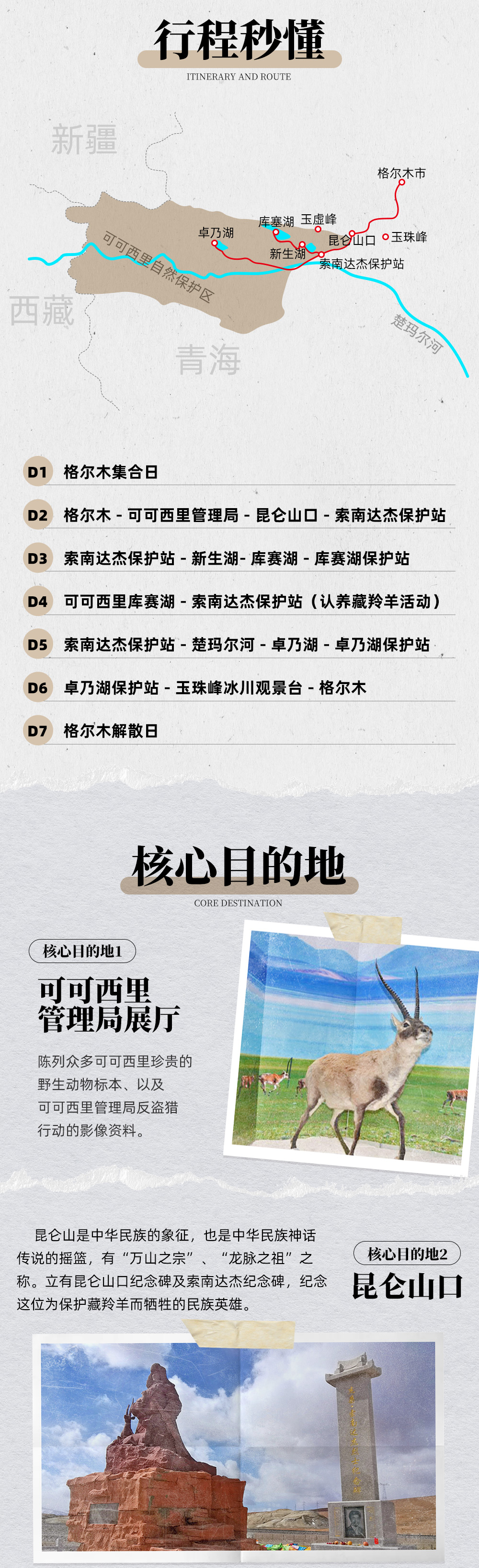 【可可西里公益行 · 认养藏羚羊】7.3-7.9 藏羚羊产仔季，越野车深入可可西里：藏羚羊产仔地“卓乃湖”/野生动物频繁出没地“新生湖”/与雪山交相辉映的“库赛湖”！ - 联合可可西里自然保护区官方，捐助认养藏羚羊幼崽，颁发“可可西里公益志愿者”证书。