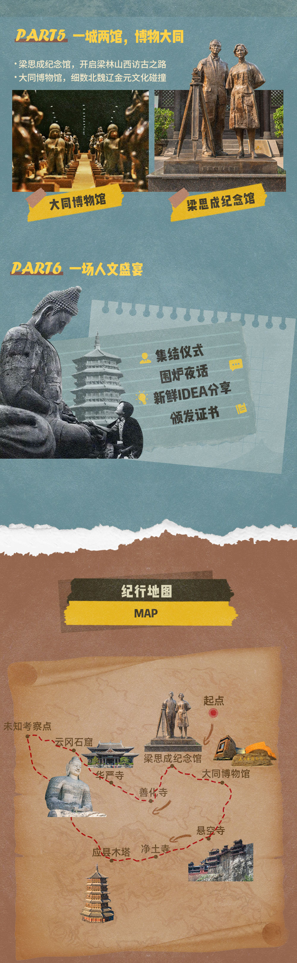 【重走梁林路·天下大同】追寻梁林第一次山西之行，走进云冈特窟，应县木塔、华严寺、了解建筑测绘、野外实地考察、对比辽金建筑群，老师随行讲解，全程5钻酒店、5天4晚大有不同 - <巡礼山西国宝与大咖老师同行>大同集散，15人考察团