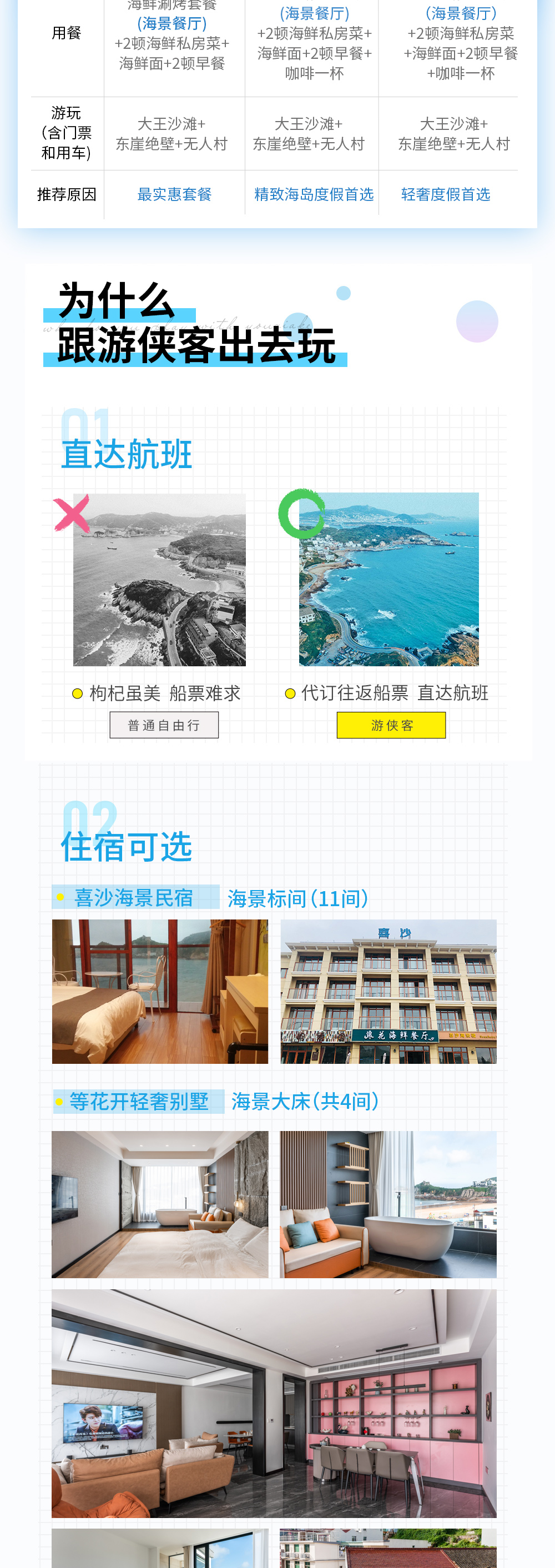 【超级周末·枸杞岛】2021精品小团，海景民宿&海景别墅&轻奢民宿可选/全程管家服务/岛内一价全含/游艇海钓/网红地标/丰富海鲜晚宴（3天2晚，沈家湾/朱家尖集合可选） - <枸杞岛>遇见蓝海牧岛，一价全含式度假模式，省时省心；懒人必选，拎包出游