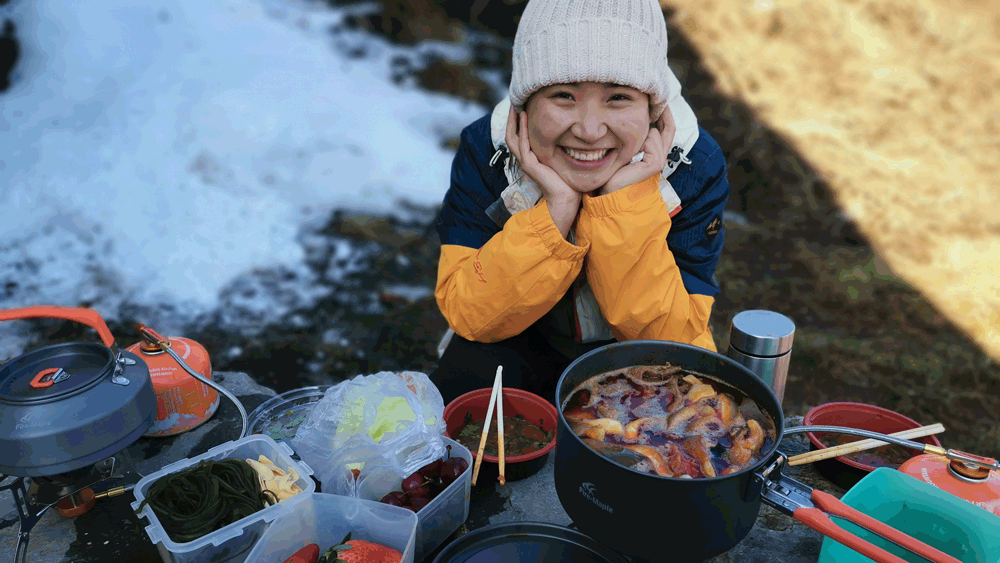 云巅十峰·人头山，看人头奇石，俯视关中平原。