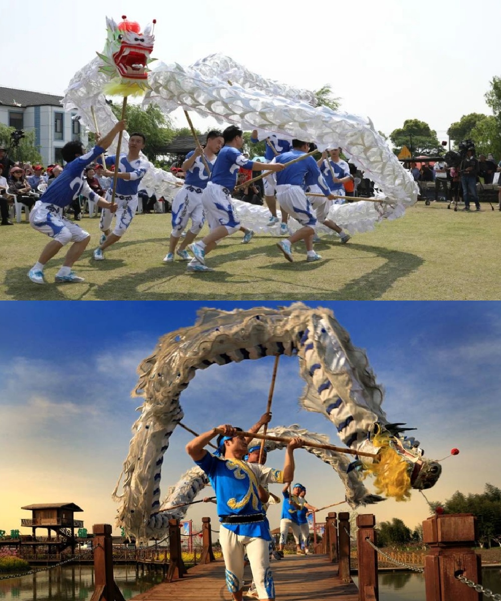 亲子·金山非遗贺新年|龙俗年舞白龙，锣鼓里戏皮影