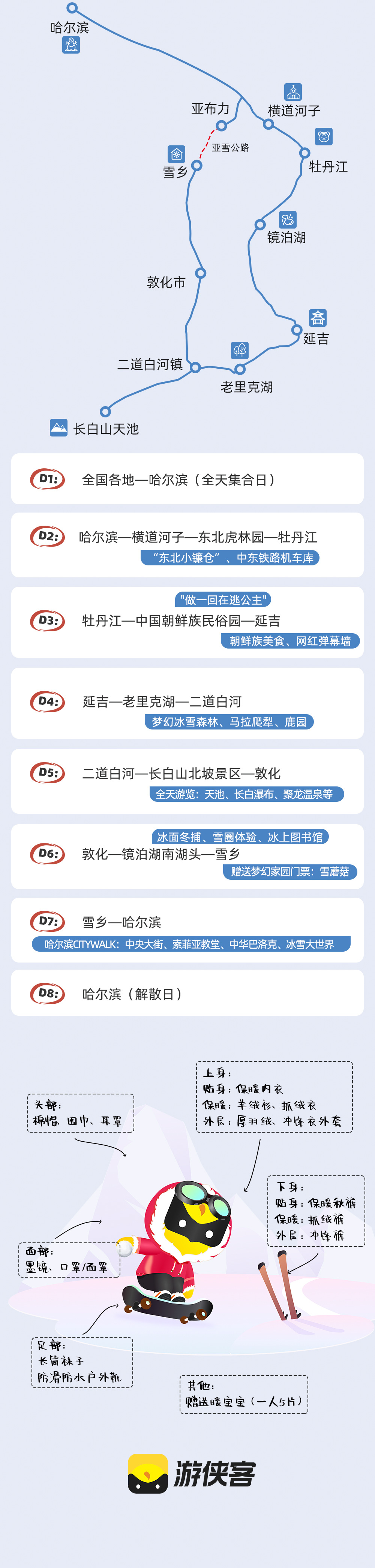 2024东北冰雪大环线8日 - 童话狗熊岭 | 东北小镰仓 | 小众冰雪森林 | 冰上图书馆 | 哈尔滨CityWalk | 雪地温泉 | 镜泊湖冬捕