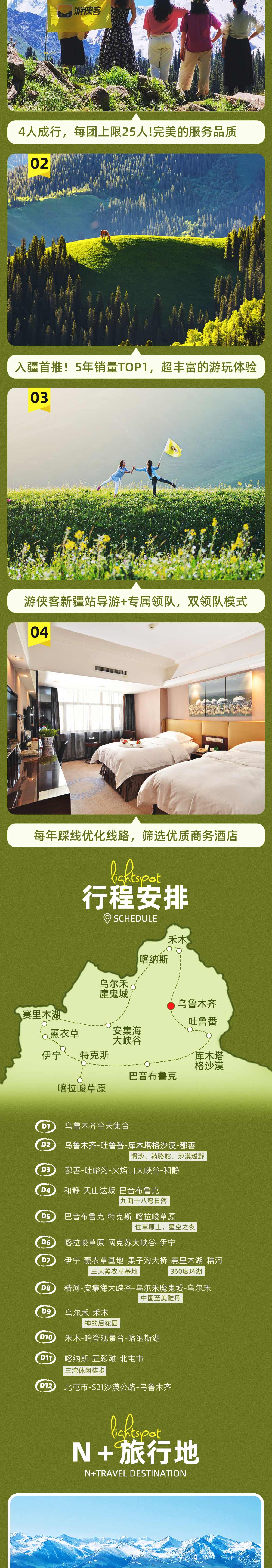 北疆全景12日 | 入疆首推！阿勒泰+伊犁+吐鲁番 - 超高性价比 | 草原沙漠峡谷雪山 | 喀纳斯景区内住宿 | 草原星空露营 | 赛里木湖360°环湖 | 禾木 | 薰衣草 | 219国境线 | 喀拉峻