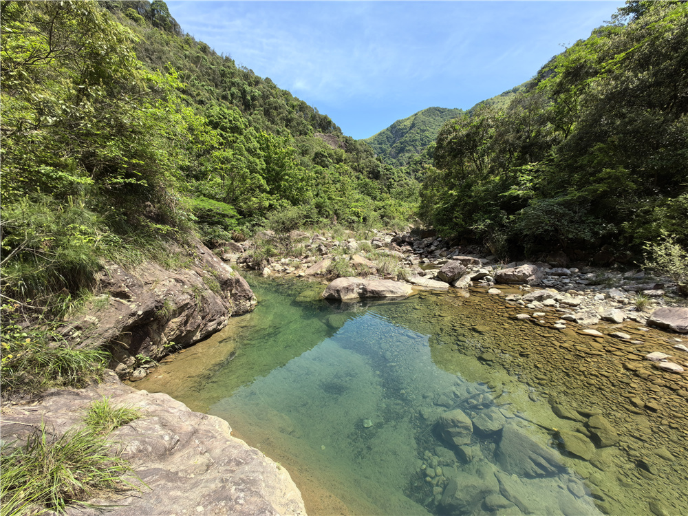 溯溪新线 天台八景之一螺溪钓艇 水碧,石奇,瀑美