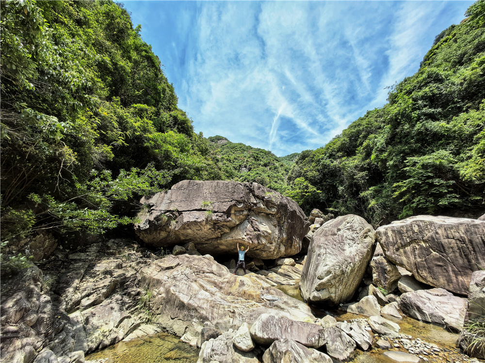 溯溪新线 天台八景之一螺溪钓艇 水碧,石奇,瀑美