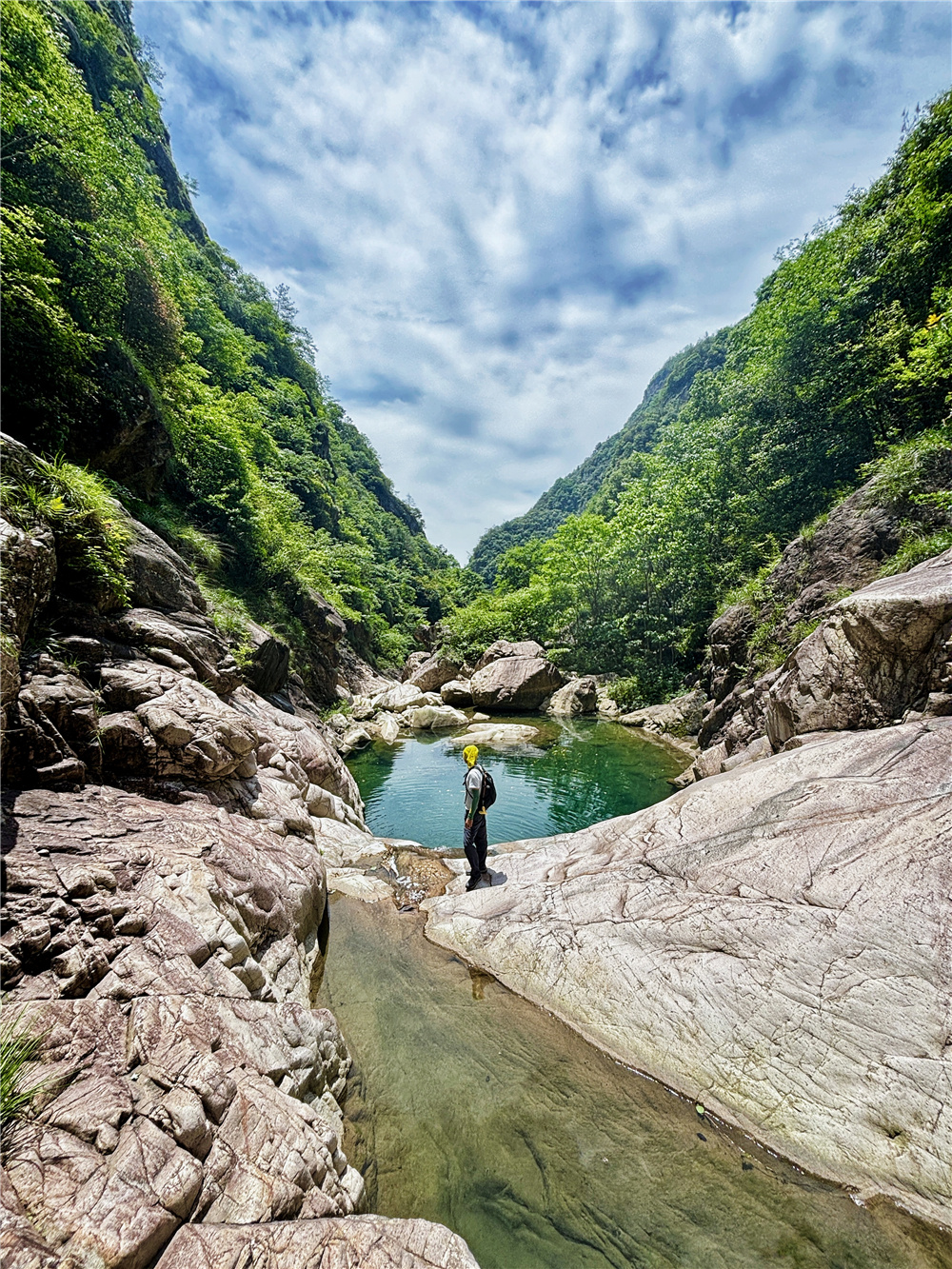 溯溪新线 天台八景之一螺溪钓艇 水碧,石奇,瀑美
