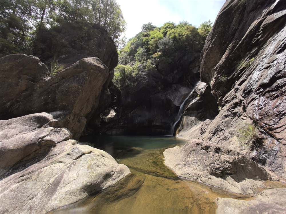 溯溪新线 天台八景之一螺溪钓艇 水碧,石奇,瀑美