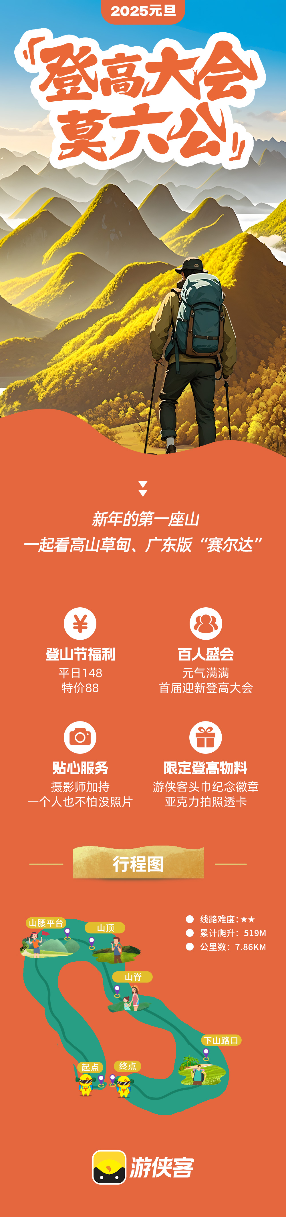 元旦登高丨2025广州站首届迎新莫六登高大会 - 元气登高丨专属徽章 | 广东版“赛尔达” | 行走阳山屋脊 | 俯瞰千座峰林