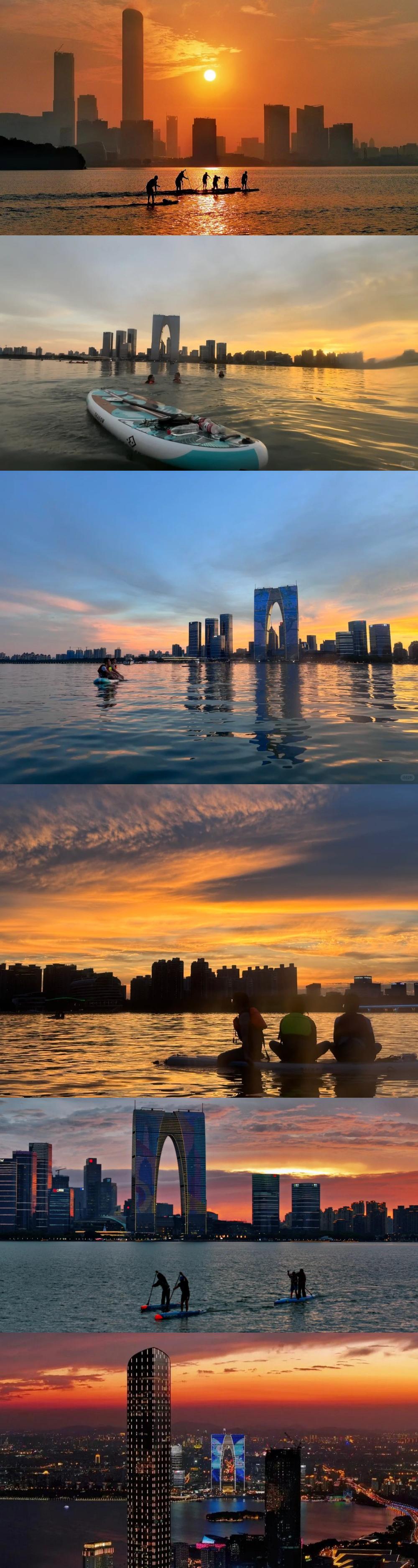 落日泛舟·金鸡湖｜解锁东方之门新视角！