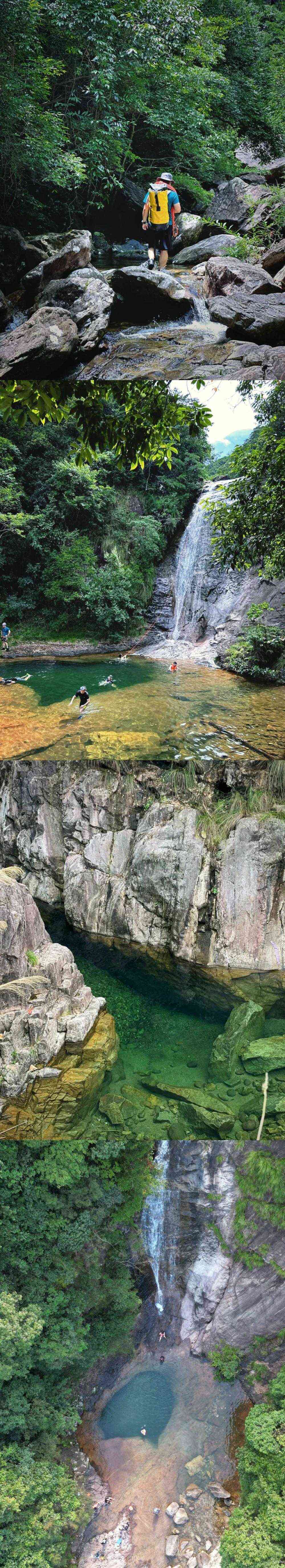 溯溪·龙宫秘境|野溯龙宫大泄飞瀑,森系徒步雁苍山