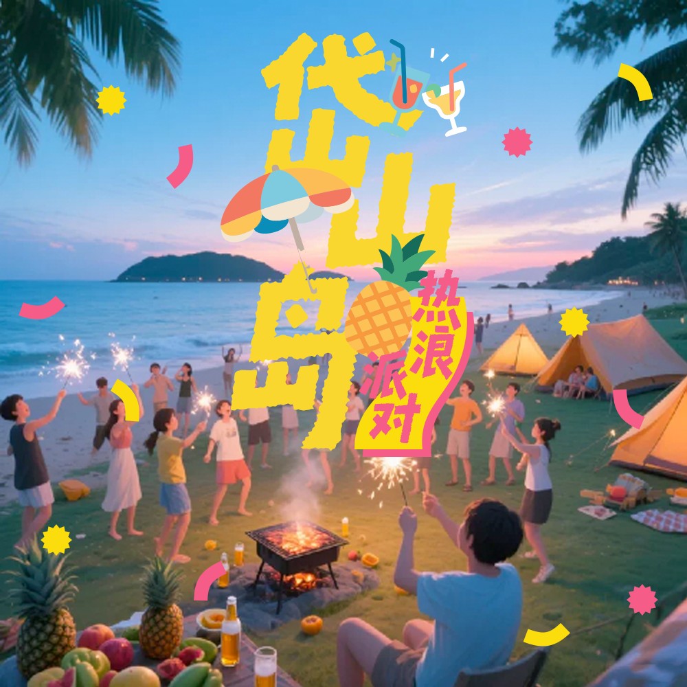 热浪派对·岱山岛｜沙滩露营&音乐烧烤，海岛夏日趴
