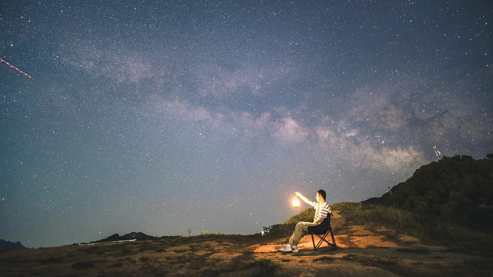 牧夫座流星雨·蓝田荞麦岭追一场盛夏流星雨