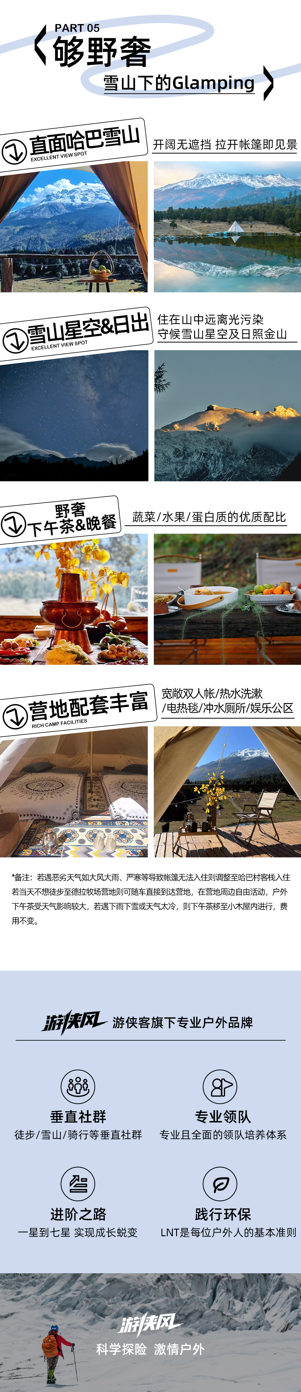 轻户外・虎跳与哈巴5/6日丨7-8月菌子季 - 轻户外及进阶可选丨世界十大户外线虎跳峡高路丨哈巴雪山野奢露营丨玉龙十三峰B面丨仙人遗田白水台