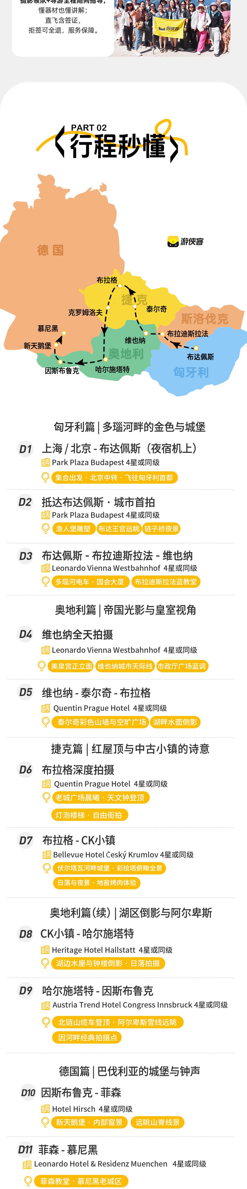 中欧五国秋摄 · 穿越欧洲之心13日 - 国内直飞含签证丨可全国联运丨布拉格&维也纳连住拍摄丨迪士尼原型新天鹅堡丨阿尔卑斯雪山河谷丨中世纪建筑一网打尽丨6次中西餐