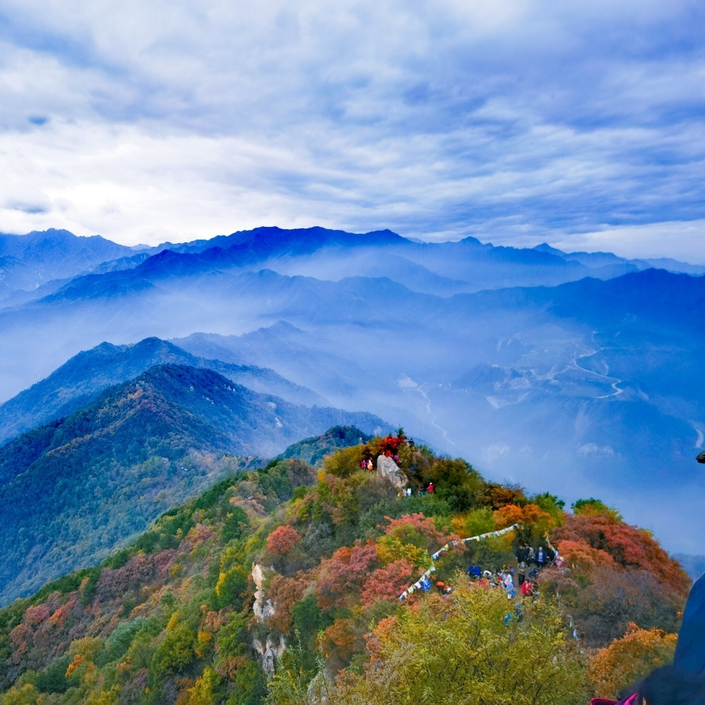 秋色秦岭·圭峰山，登高北眺关中平原（季节限定）